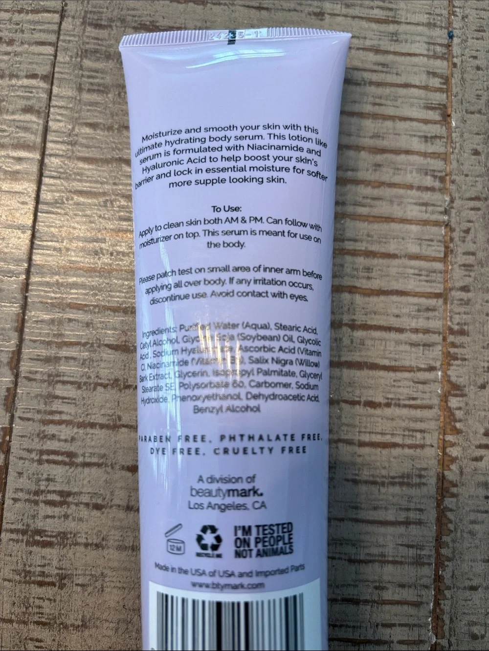 NIP Lacuna Soft & Supple Hydrating Body Serum 5 ounce